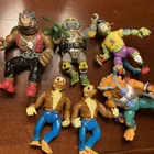 Vintage Teenage Mutant Ninja Turtles Figures Lot Of 6 Toys Mirage Studios