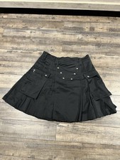 Utilikilts Kilt Mens Size 36 Black Utility Workwear Duck Canvas Snap USA Made