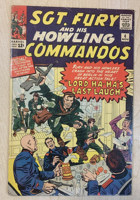 SGT. FURY and his HOWLING COMMANDOS #4   JACK KIRBY Art!  STAN LEE!   VG/F (5.0)