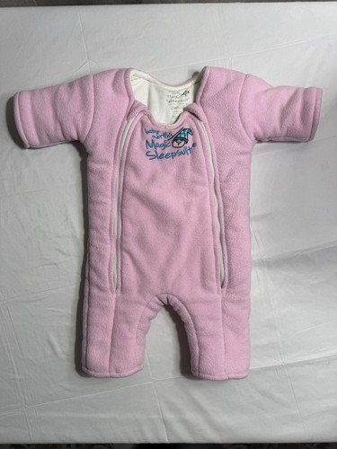 Baby Merlin's Magic Sleepsuit Pink Small 3-6 Months Cotton Double Zipper Suit
