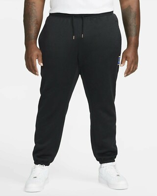 Nike Lil' Penny Premium Sweatpants Black Blue Metallic Copper DA6755-010 Men s L