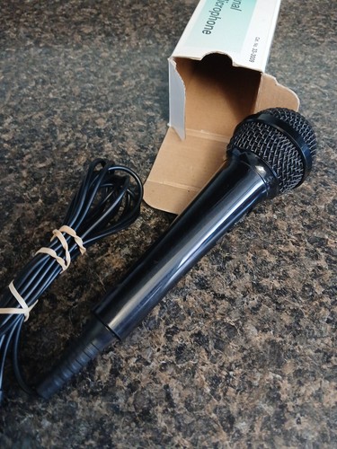 Vintage Radio Shack Unidirectional Dynamic Microphone 33-3009 in Box - Picture 2 of 4