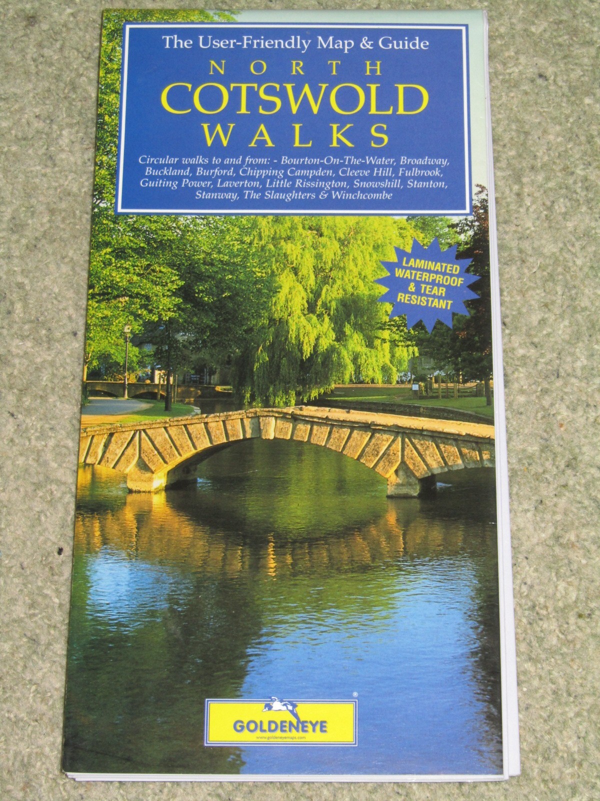 North Cotswold Walks - Goldeneye Map & Guide - 2003 laminated edition