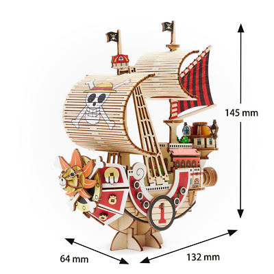 ki-gu-mi ONE PIECE kigumi Wooden Art 3D puzzle Thousand Sunny | eBay