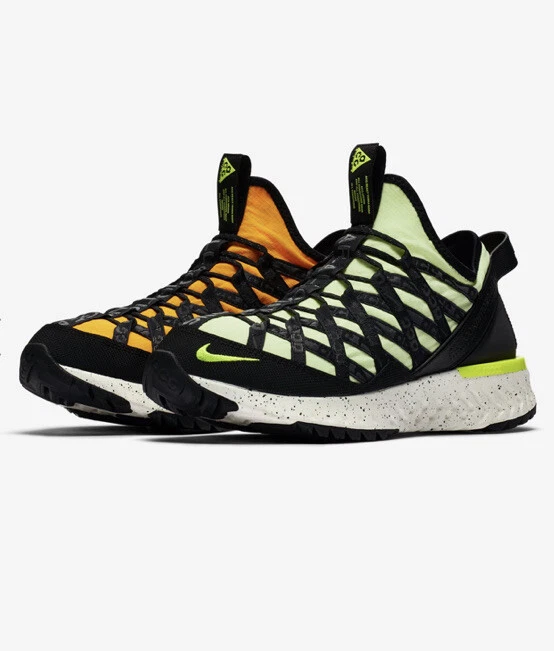 Nike ACG React Terra Gobe Volt Black Uk 9 Eu 44 Walking Run Trail Gym 3M 💦
