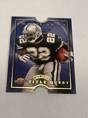 1997 Score Board Playbook Title Quest Emmitt Smith #TQ3 HOF