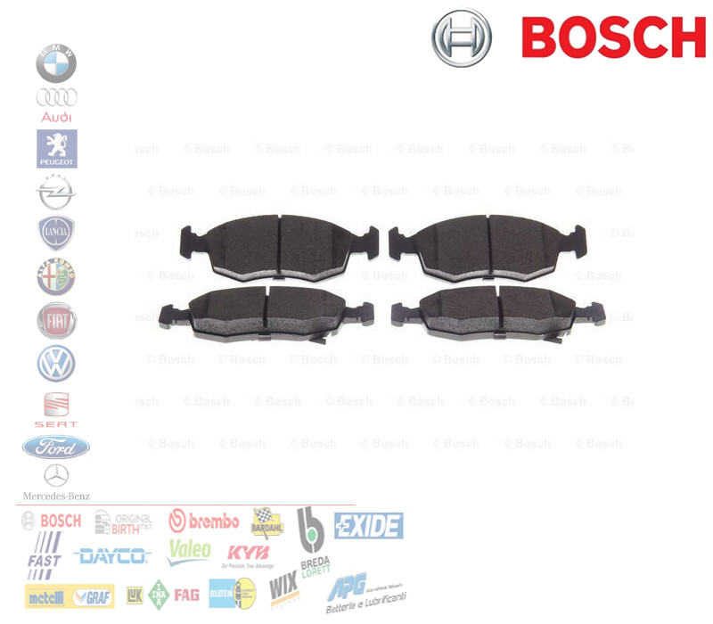 PASTIGLIE FRENO ANTERIORI FIAT PANDA LANCIA YPSILON 1.2 1.3 MJT BOSCH 0986494687 - Miniatura 2