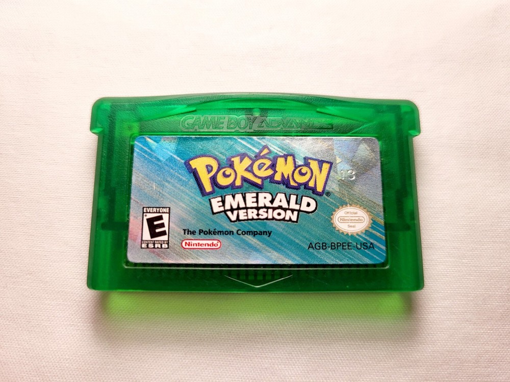 Pokemon Emerald Version (Nintendo GBA) Authentic, Cartridge Only, Dry Battery
