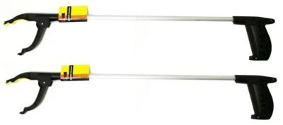 2x Universal Alu Greifhilfe mit Magnet | Greifzange | Müllzange | Greifarm