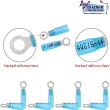Heat Shrink Wire Crimp Connector Ring Terminals M5/6/8/10 Stud 50/100pcs