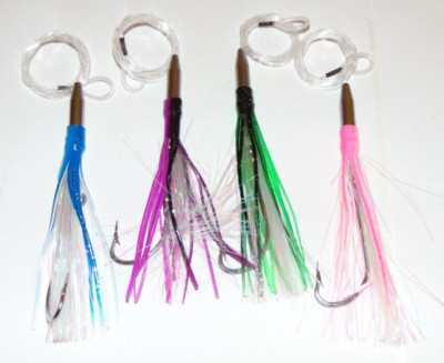 Kit 4 Esche Da Trolling Per Pesca D'altura — Tonno, Mahi Mahi, Wahoo — Personalizzate E Nuove