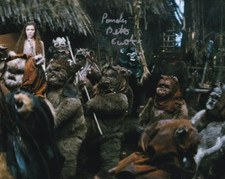 PAMELA BETTS signed Autogramm 20x25cm STAR WARS in Person autograph COA EWOK