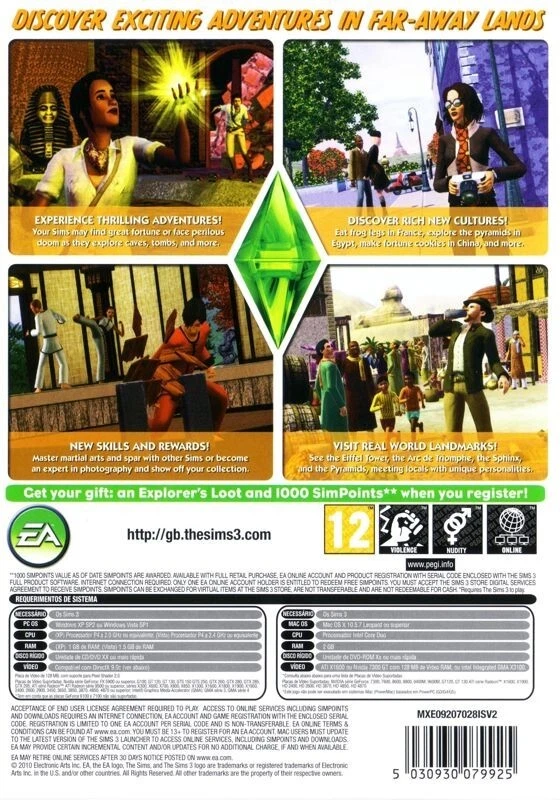 The Sims 3: World Adventures PC Mac Game 2009 - Image 2 of 2