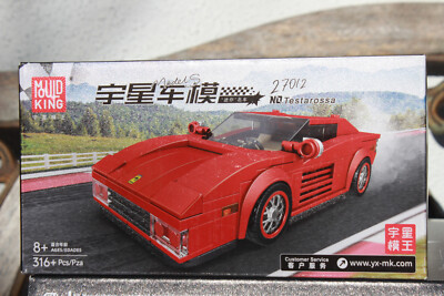 Mould King 27012 Car Red Testarossa Supercar Building Blocks 350 Pcs New + Box