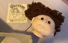 DOLL BABY DOLL HEAD The Original Vintage Brown Hair