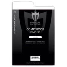 Pack of 25 Max Pro Tabbed White Comic Book Dividers - 7 1/4 X 10 3/4 separators
