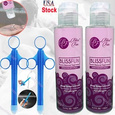 2x Lube Personal Lubricant Water Based Sex-Lubricant Launcher Injector Women Men