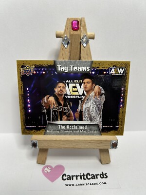 THE ACCLAIMED 2022 Upper Deck AEW Tag Teams #84 GOLD Parallel