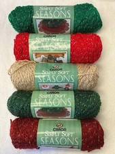 New Caron Simply Soft Seasons 2.5 ounce Skeins Yarn Choice Green Red Lace Etc