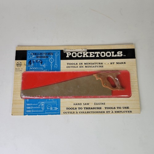 Pocketools Hand Saw Marx Toys Hack Miniature Tools Vintage 1962 eBay