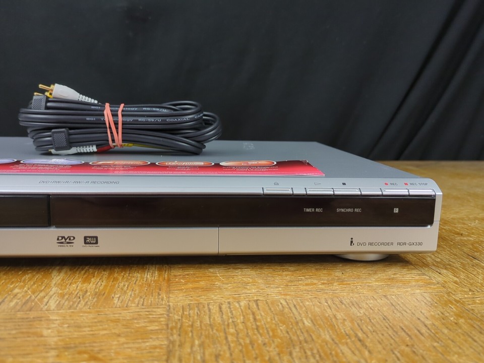 Sony RDRGX330 DVD Recorder Burner Player TESTED VIDEO TRANSFER NO