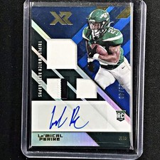 2020 Xr Football Lamical Perine Triple Swatch Rookie Auto 3/49