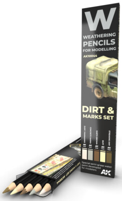 Aquarell Pencils Set Bleistift Splashes,Dirt And Stains Ak10044 Ak Interactive