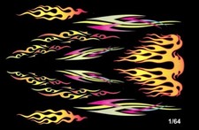 Modern Hot Rod Flames Graphics 164th Scale Slot Car Waterslide Decals Modern Hot Rod Flames Graphics 164th Scale Slot Car Waterslide Decals