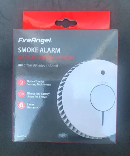 FireAngel FA6615-R Optical Smoke Alarm 5 Year Replaceable Batteries Included