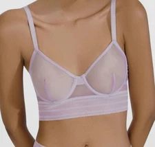$100 Else Women's Purple Bare Long-Line Adjustable Underwire Bra Size 32B