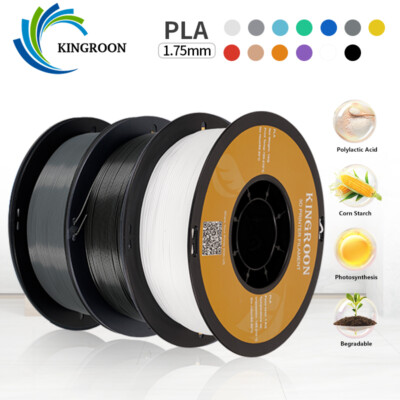 3KG Bundle 3D Printer Filament PLA 1.75mm Material Spool 3 Spools 1KG Roll FDM