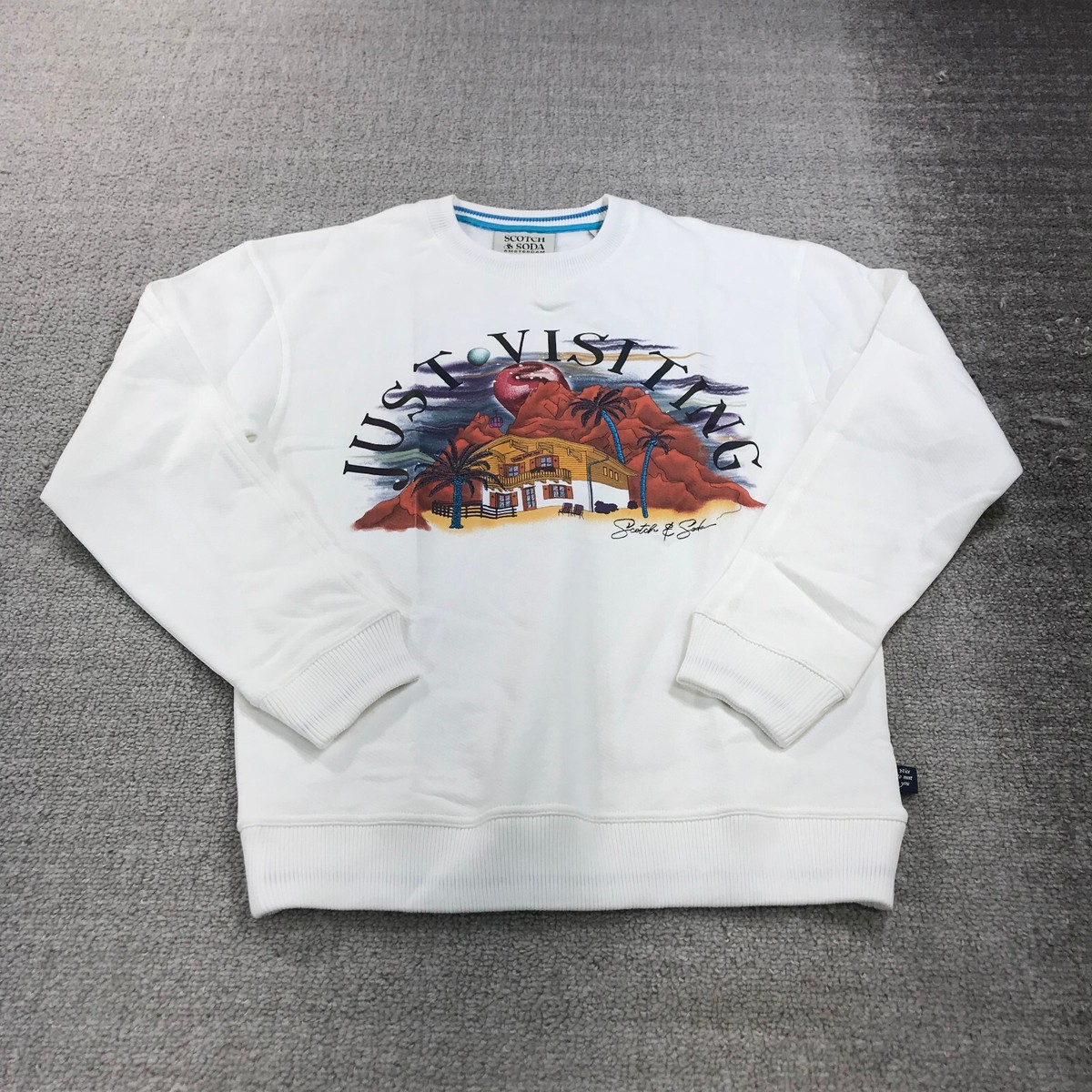 Donkerblauwe SCOTCH & SODA Sweater ARTWORK SWEATSHIRT Donkerblauwe SCOTCH & SODA Sweater ARTWORK SWEATSHIRT