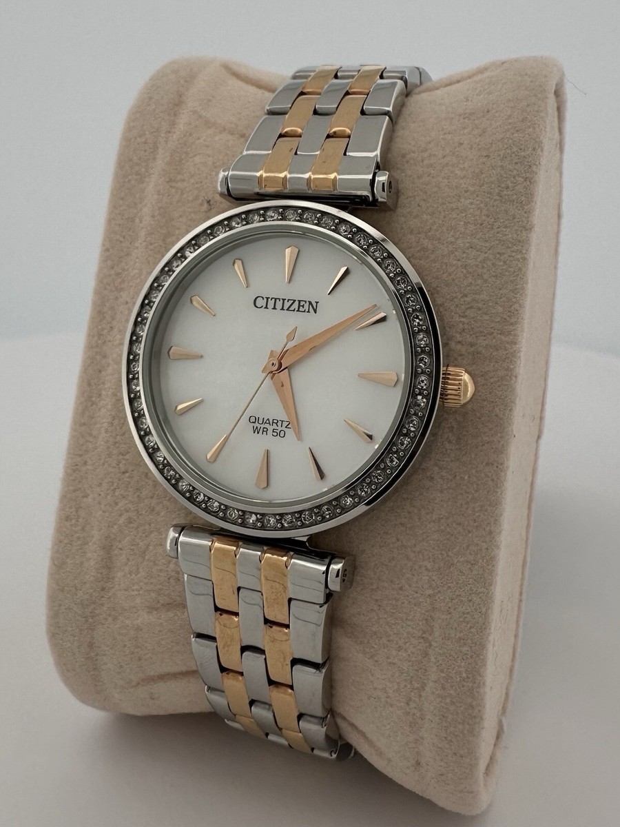 Citizen Vintage Quartz Mother of Pearl Day Date Women\'s Watch Citizen Quartz Mother of Pearl Dial Crystal Bezel w/Date  main image 4