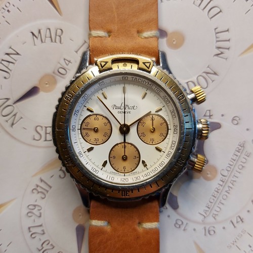 OROLOGIO CRONOGRAFO PAUL PICOT U-BOOT CHRONOGRAPH WATCH LEMANIA 1873 PANDA  | eBay