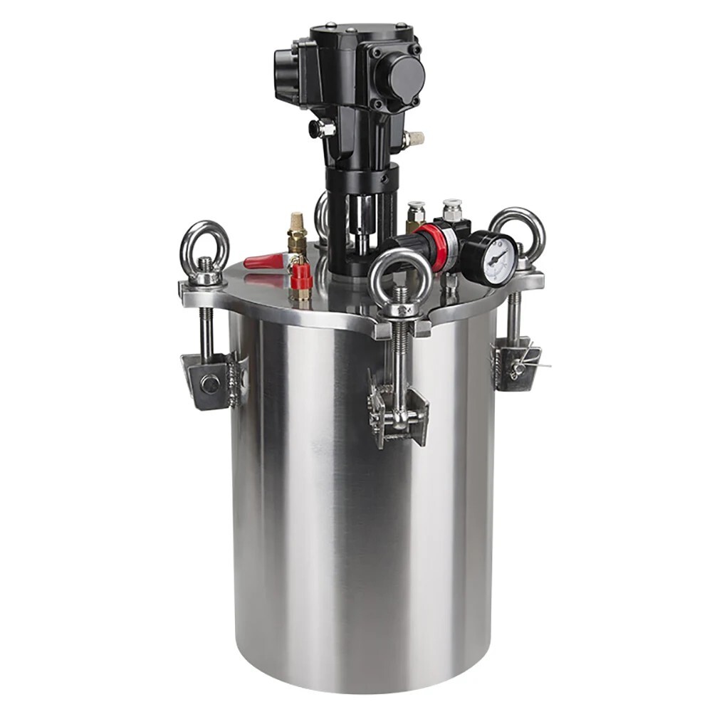 4L Air Stirring Pressure Barrel Tank Mixing Pressure Dispensing Storage Bucket