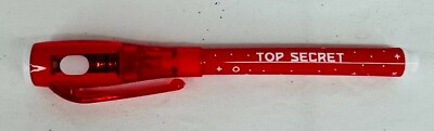 Invisible Ink Pen with UV Flashlight LED Black Light Reactive Secret ...