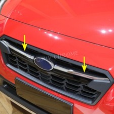 Chrom Kühlergrill Streifen Vordere Luft Einlass Abdeckung Blenden für Subaru XV