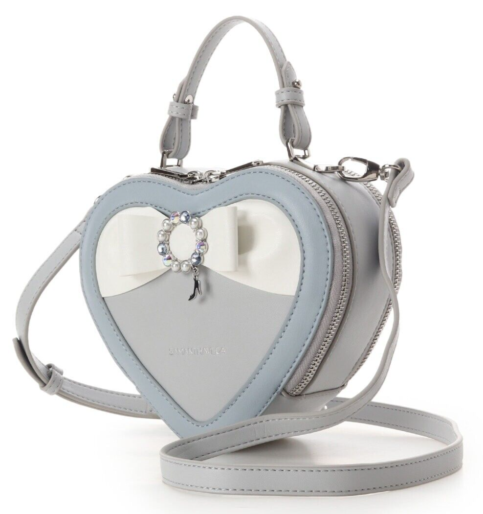 Disney Cinderella Heart Shoulder Bag Samantha Vega Light Blue Hand