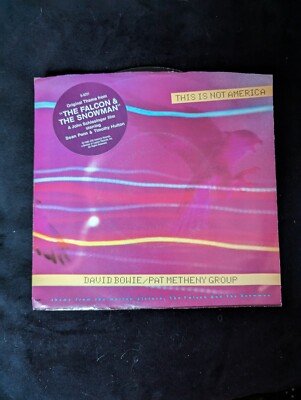 Vintage David Bowie Pat Metheny 45 record vinyl with cover This is