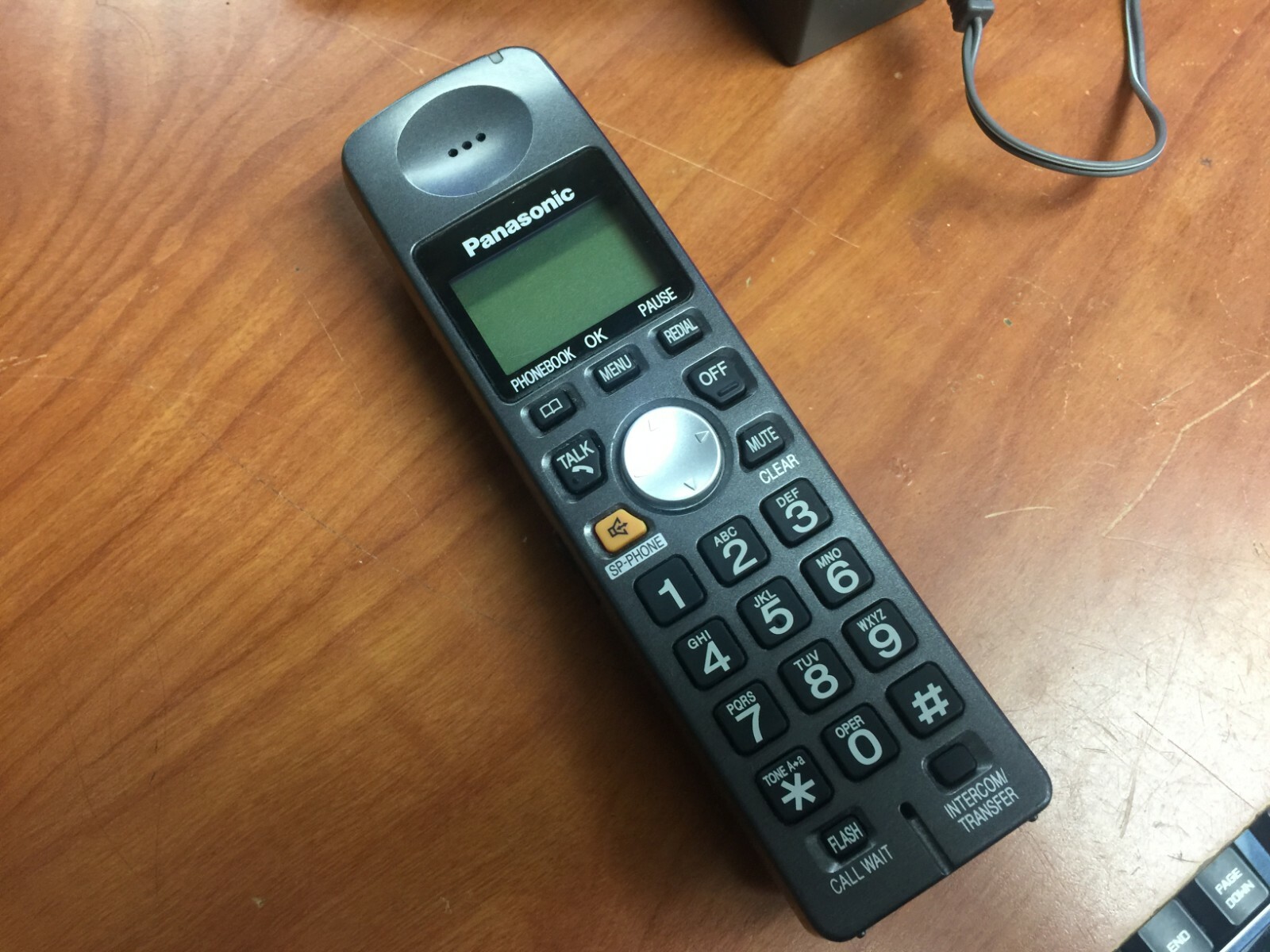 Panasonic KXTGA101B Cordless Phone With Charger FOR PARTS 961613152442