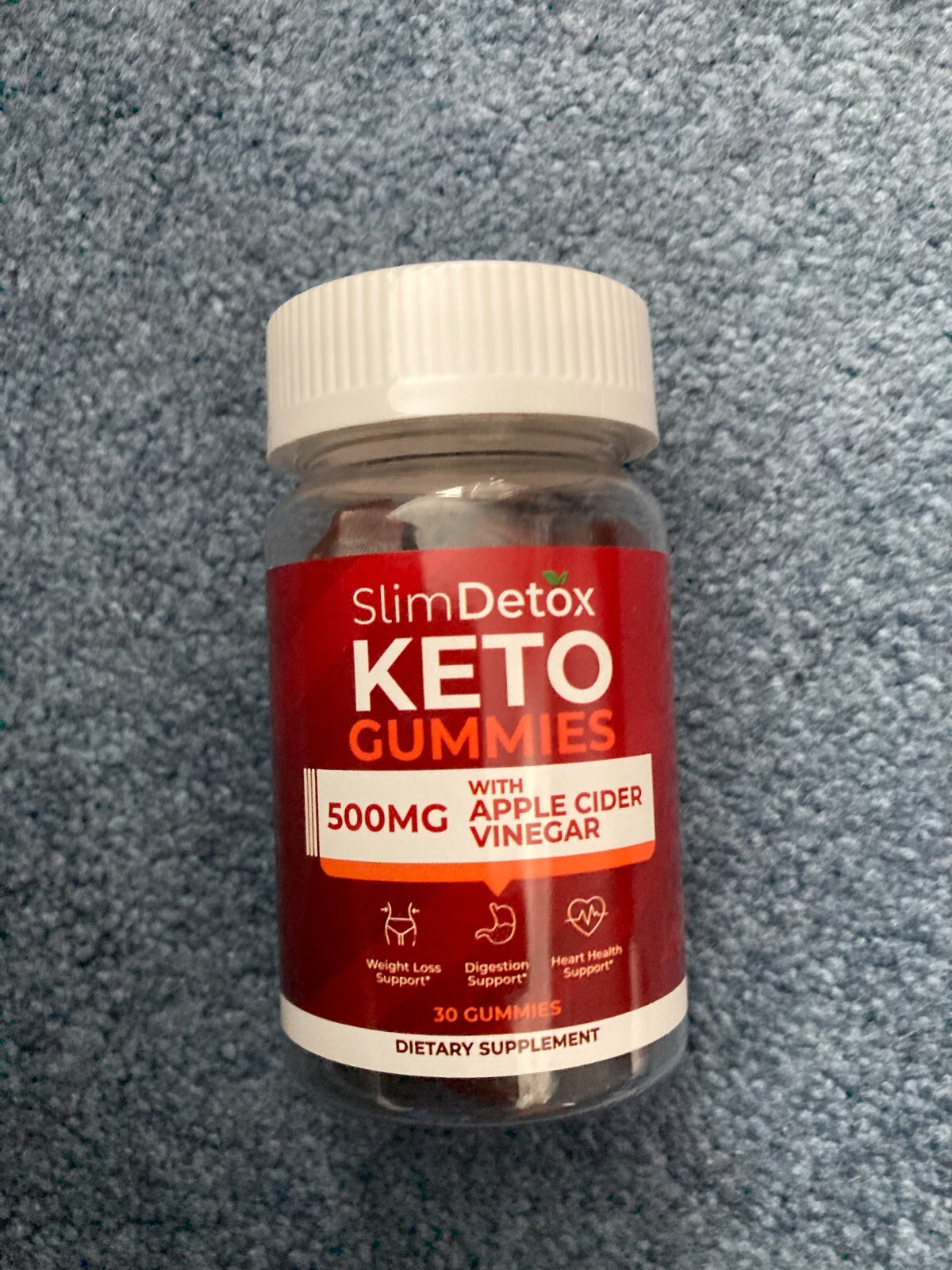 SLIM DETOX KETO GUMMIES 500MG WITH Apple Cider Vinegar 30 Gummy eBay