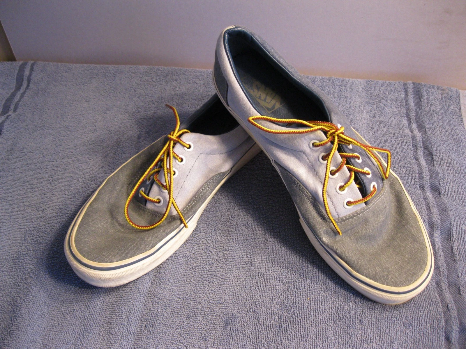 Scarpe Sneakers casual Vans uomo off the wall blu taglia 12