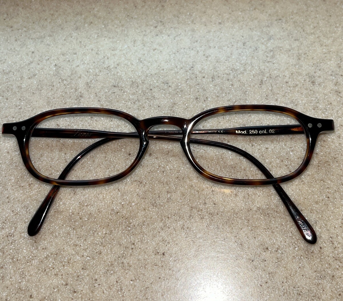Authentic LUNOR Eyeglass Frames Only Mod. 250 Col. 02 Authentic LUNOR Eyeglass Frames Only Mod. 250 Col. 02