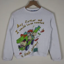 Vintage 1998 The Rugrats Movie Sweatshirt Nickelodeon Youth Kids Large 18x20