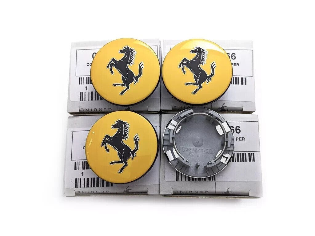 🌟🌟🌟🌟 4pcs Genuine Ferrari Wheel Centre Caps fit Ferrari, 340066