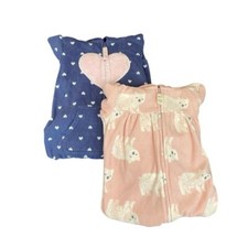 Carter's NWT Set of 2 One Piece Footies with Sherpa Hood