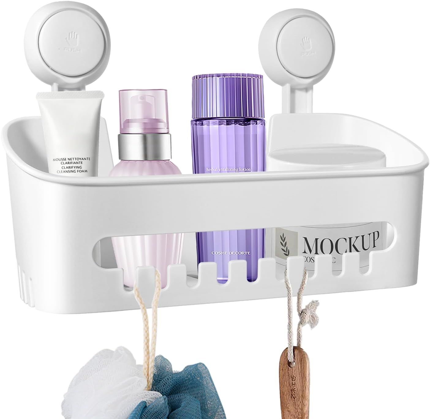 Uten Shower Caddy Suction, Shower Caddy Corner, Plastic Bathroom