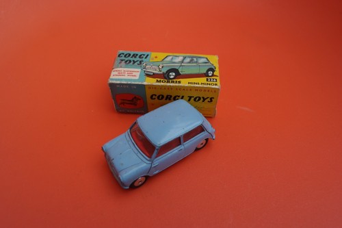 Corgi 226 Morris Mini Minor Blue Boxed Birthday Anniversary Office Toy Gift Car - Picture 3 of 12