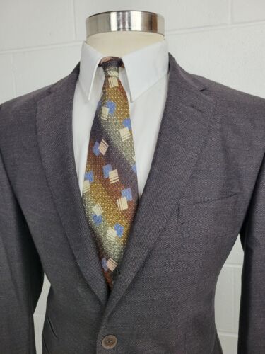 Hugo Boss Johnston3 Brown Reda Super 110 Wool Three Button Sport Coat 36R *Read - Picture 2 of 13