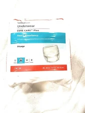 Cardinal Health Underwear 14 count SURE CARE Plus Heavy Absorbency XL (48"-66")